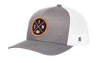 Cincinnati Trucker Hat  |  Black CIN X Football Snapback