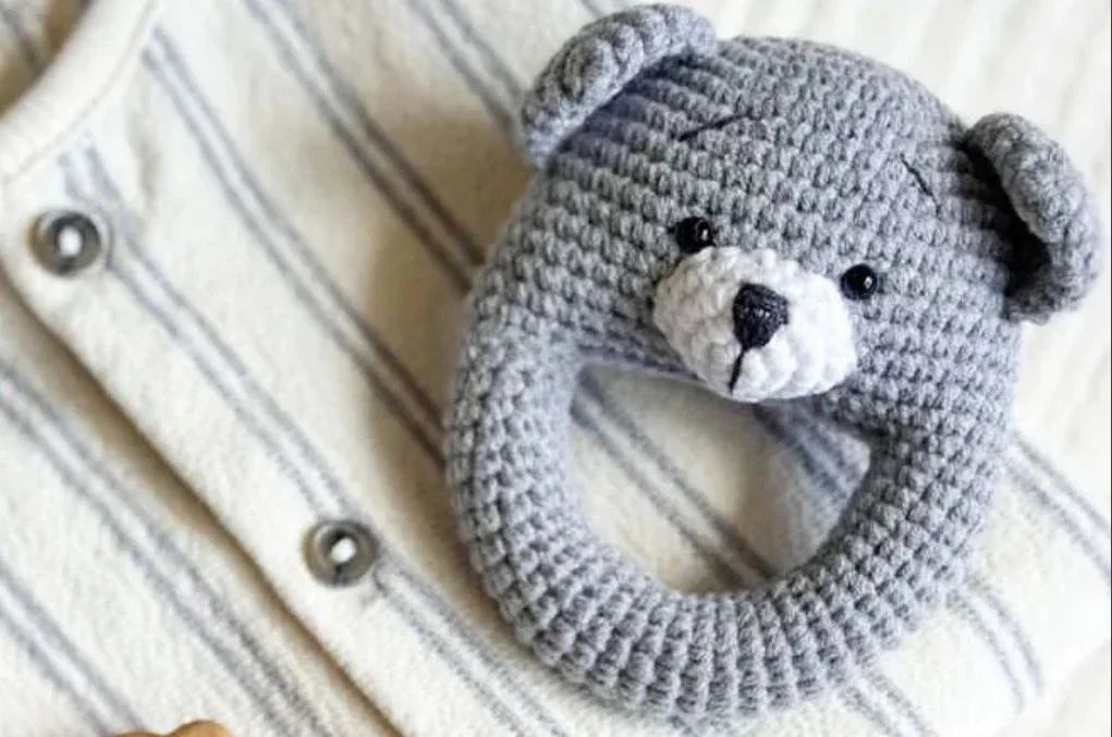 Crochet Animal Rattle-2 - BIG FRENCHIES