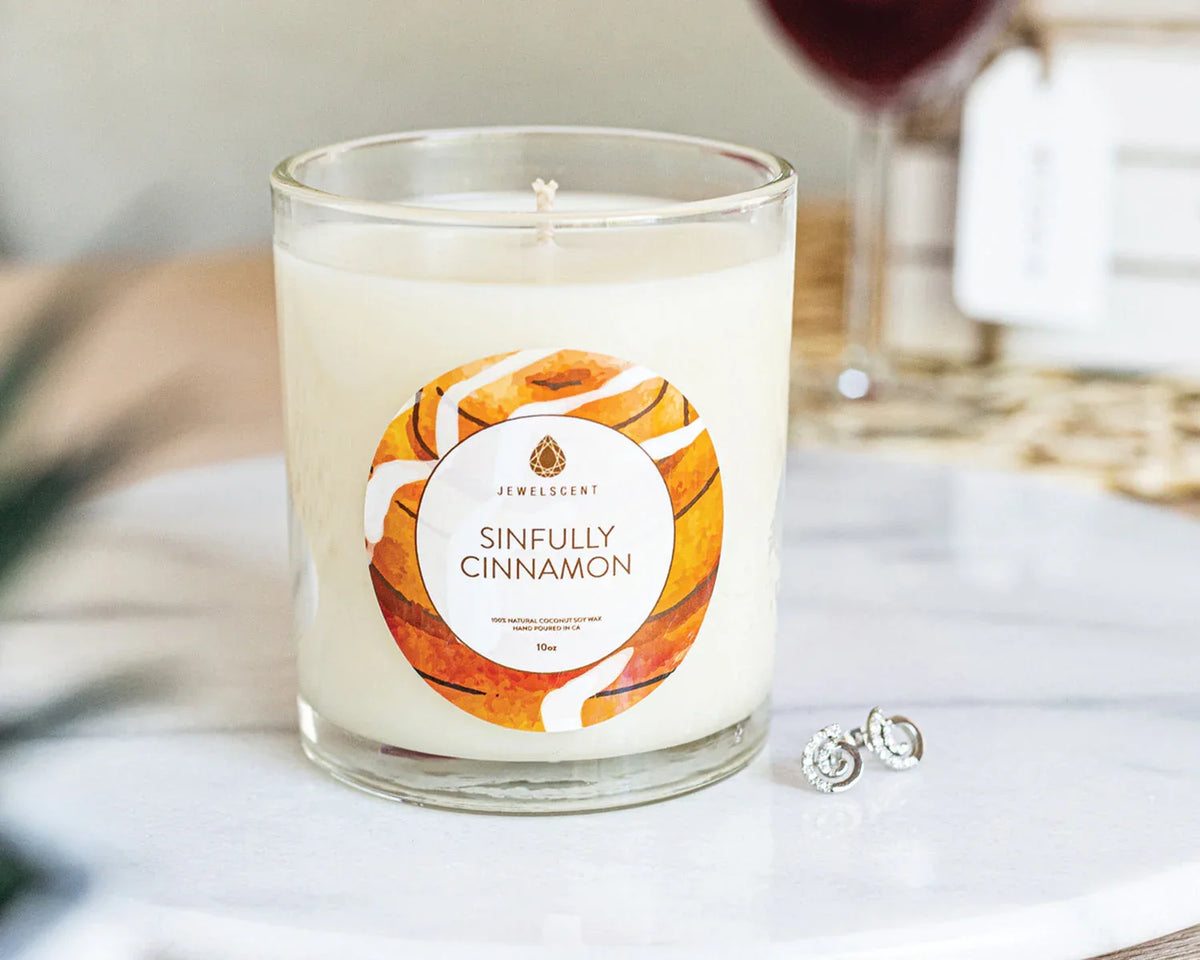 Sinfully Cinnamon 10oz Signature Jewelry Candle - BIG FRENCHIES
