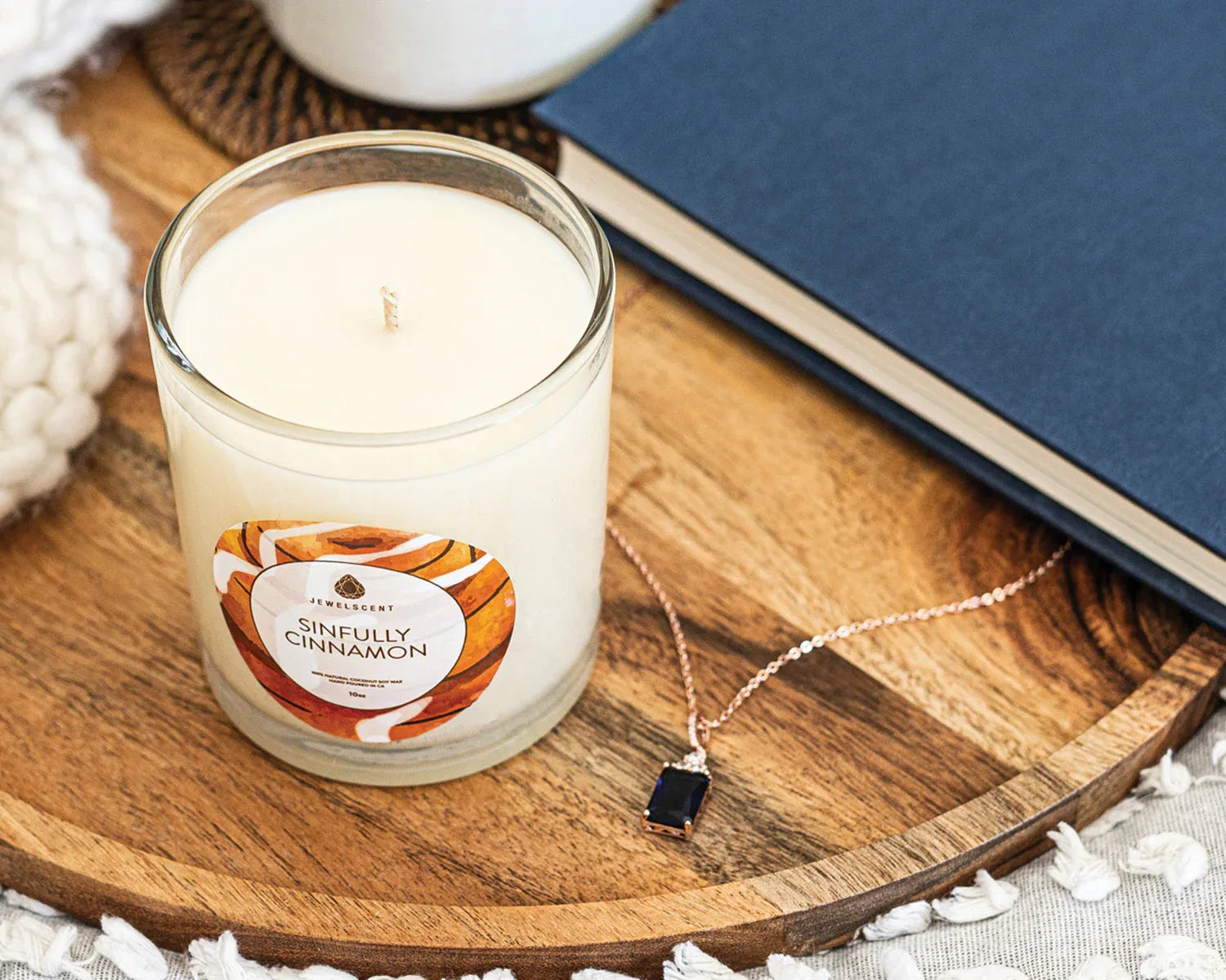 Sinfully Cinnamon 10oz Signature Jewelry Candle - BIG FRENCHIES