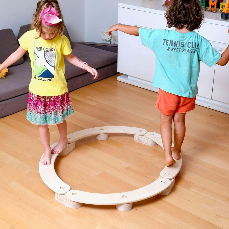 Circular Wooden Balance Beam Set | Montessori - BIG FRENCHIES