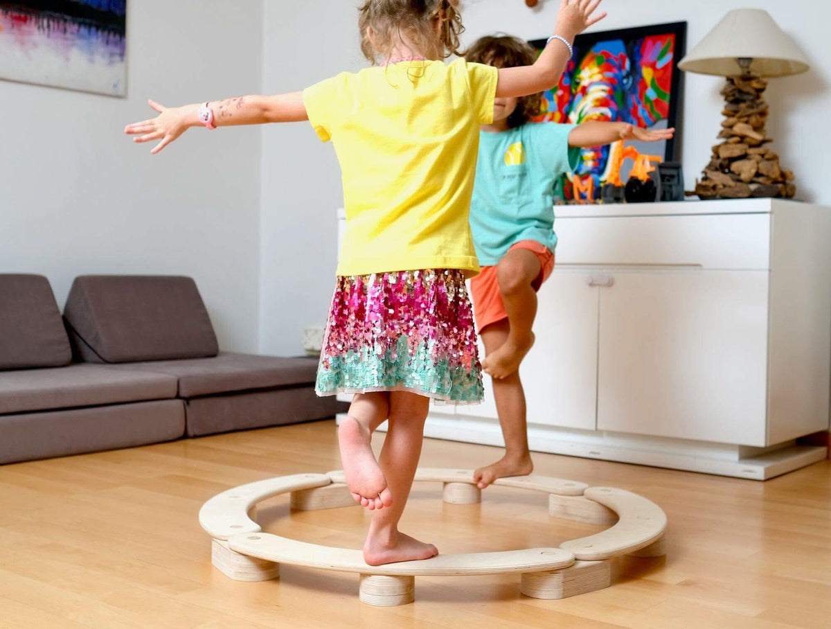 Circular Wooden Balance Beam Set | Montessori - BIG FRENCHIES