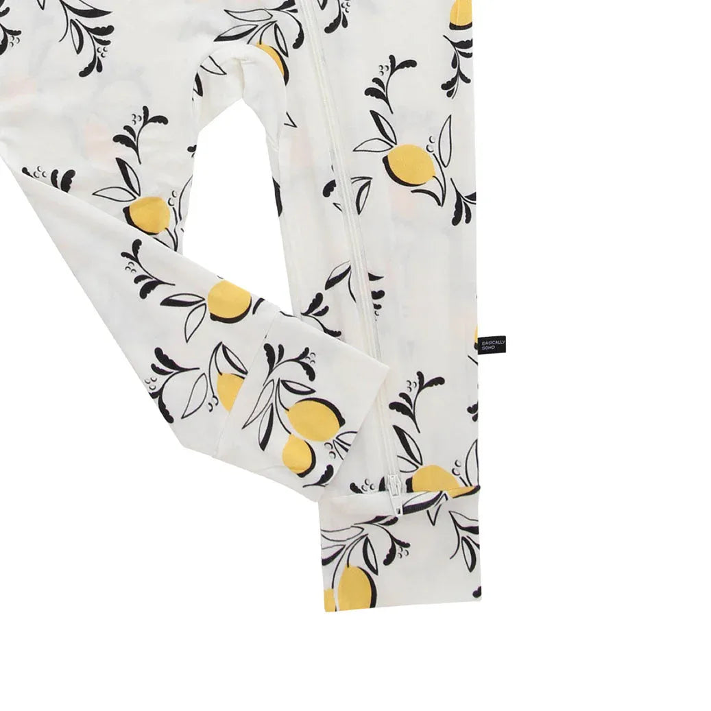Amalfi Coast Lemon White Zippered Romper - BIG FRENCHIES