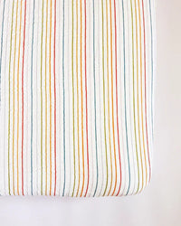 Rainbow Stripe Crib Sheet - BIG FRENCHIES