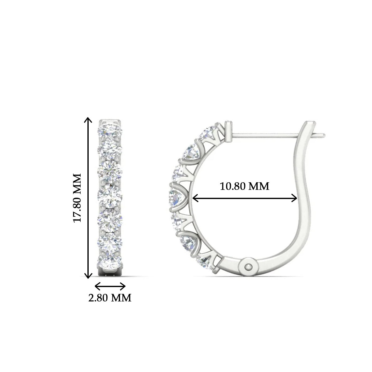 Modern Huggie Hoop Earrings
