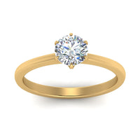 Classic Six Prong Solitaire Ring