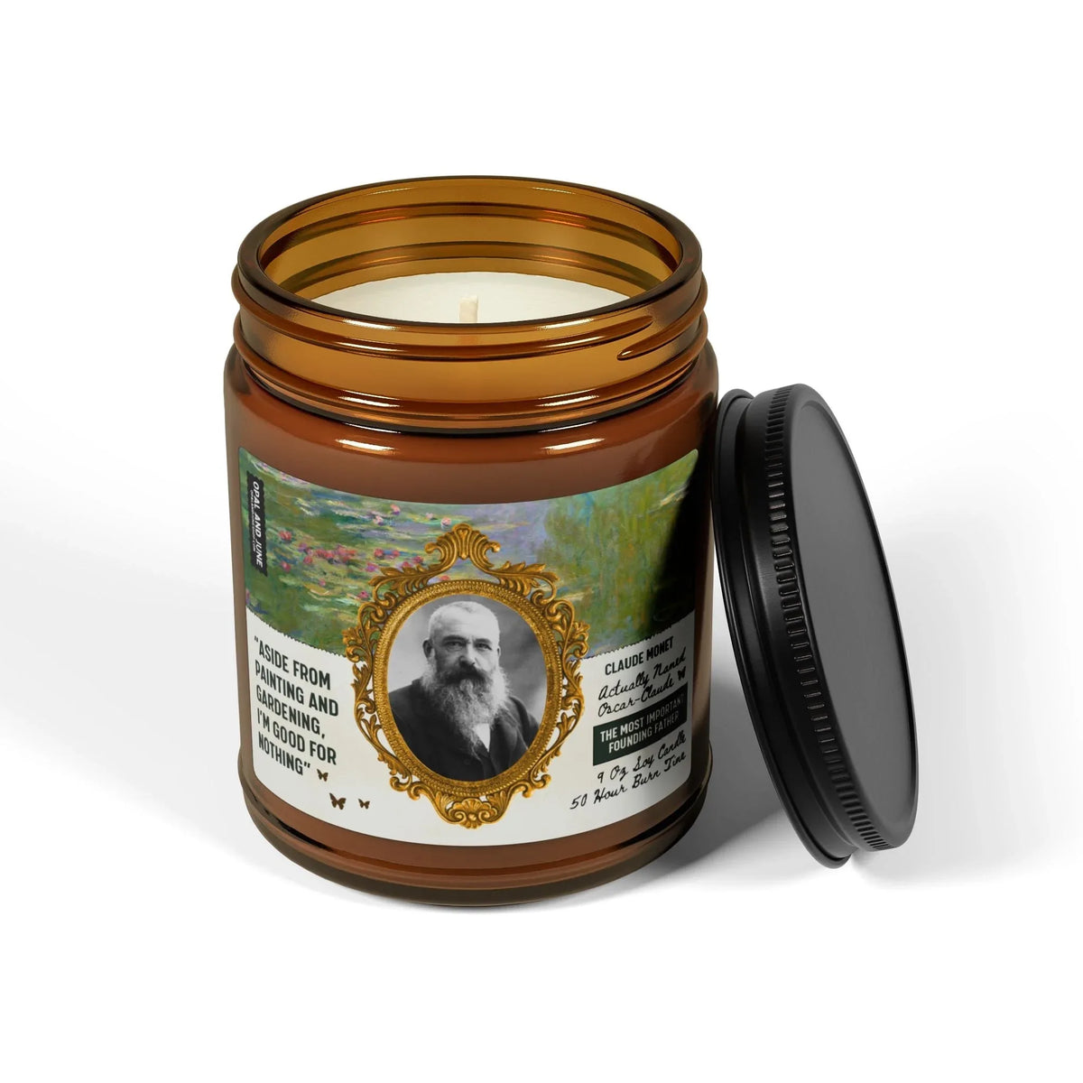 Claude Monet Gift: 9 Oz Soy Candle - BIG FRENCHIES