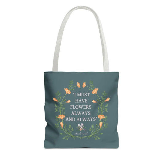 Claude Monet Tote: Must Have Flowers - BIG FRENCHIES