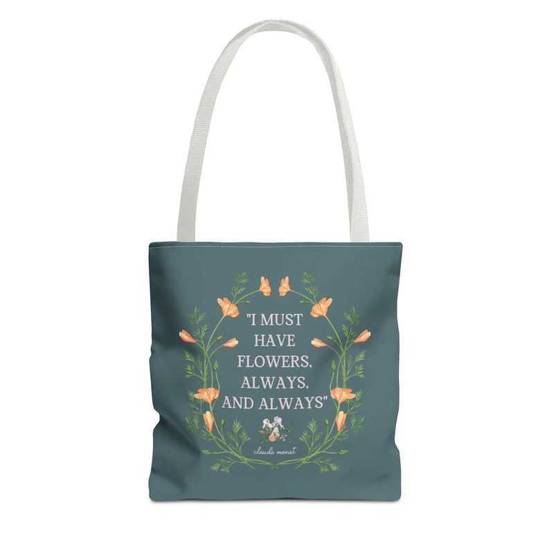 Claude Monet Tote: Must Have Flowers - BIG FRENCHIES