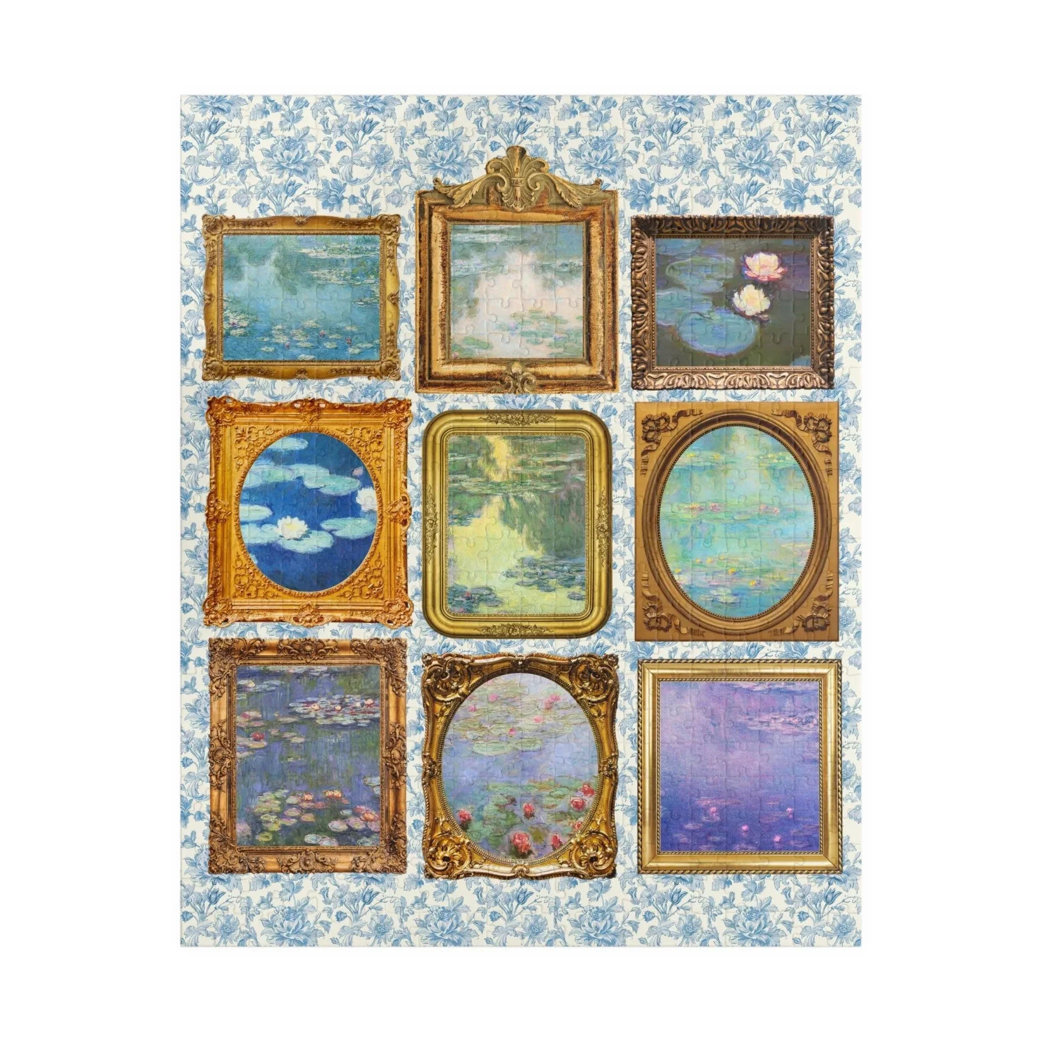 Claude Monet Water Lilies Art History Puzzle - BIG FRENCHIES