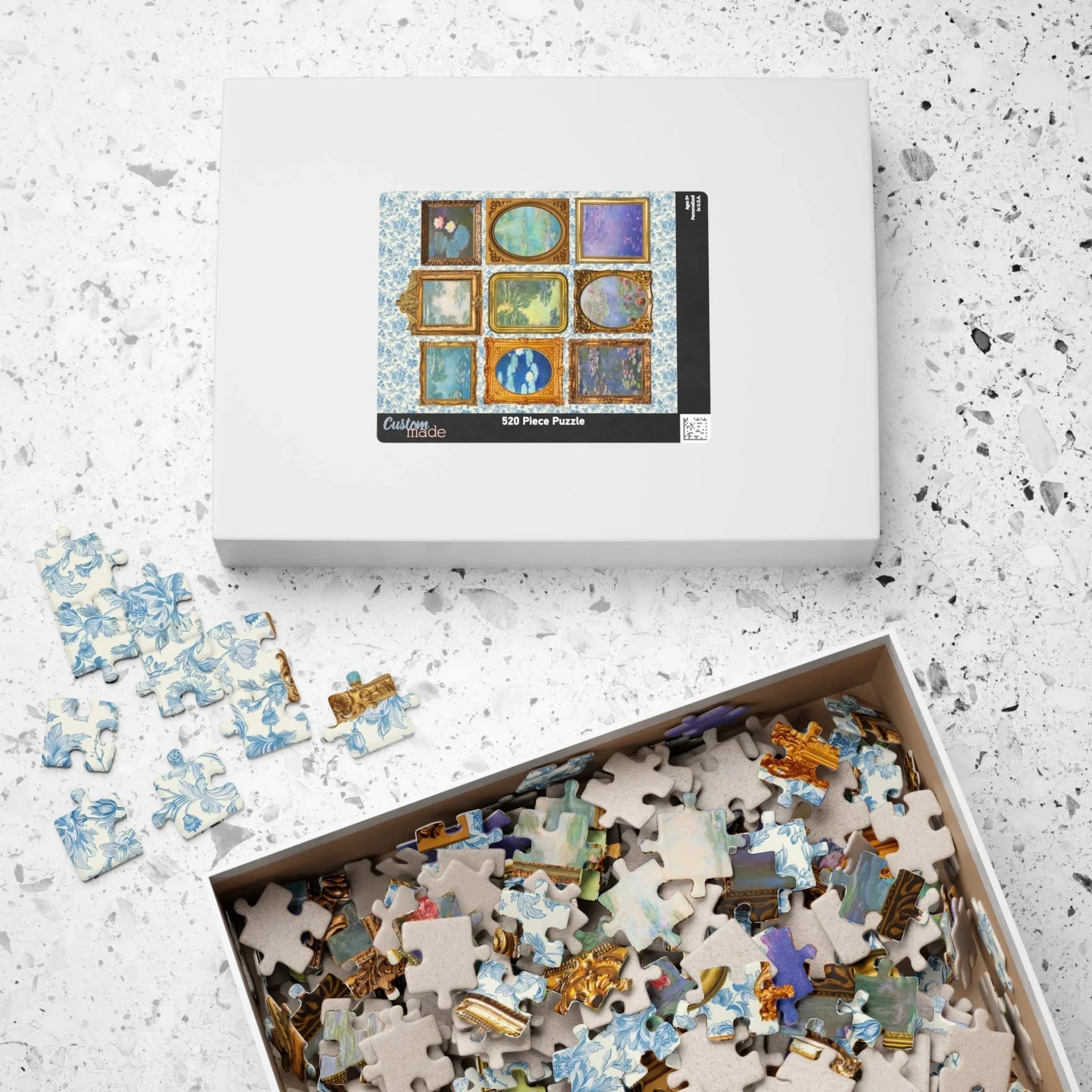 Claude Monet Water Lilies Art History Puzzle - BIG FRENCHIES