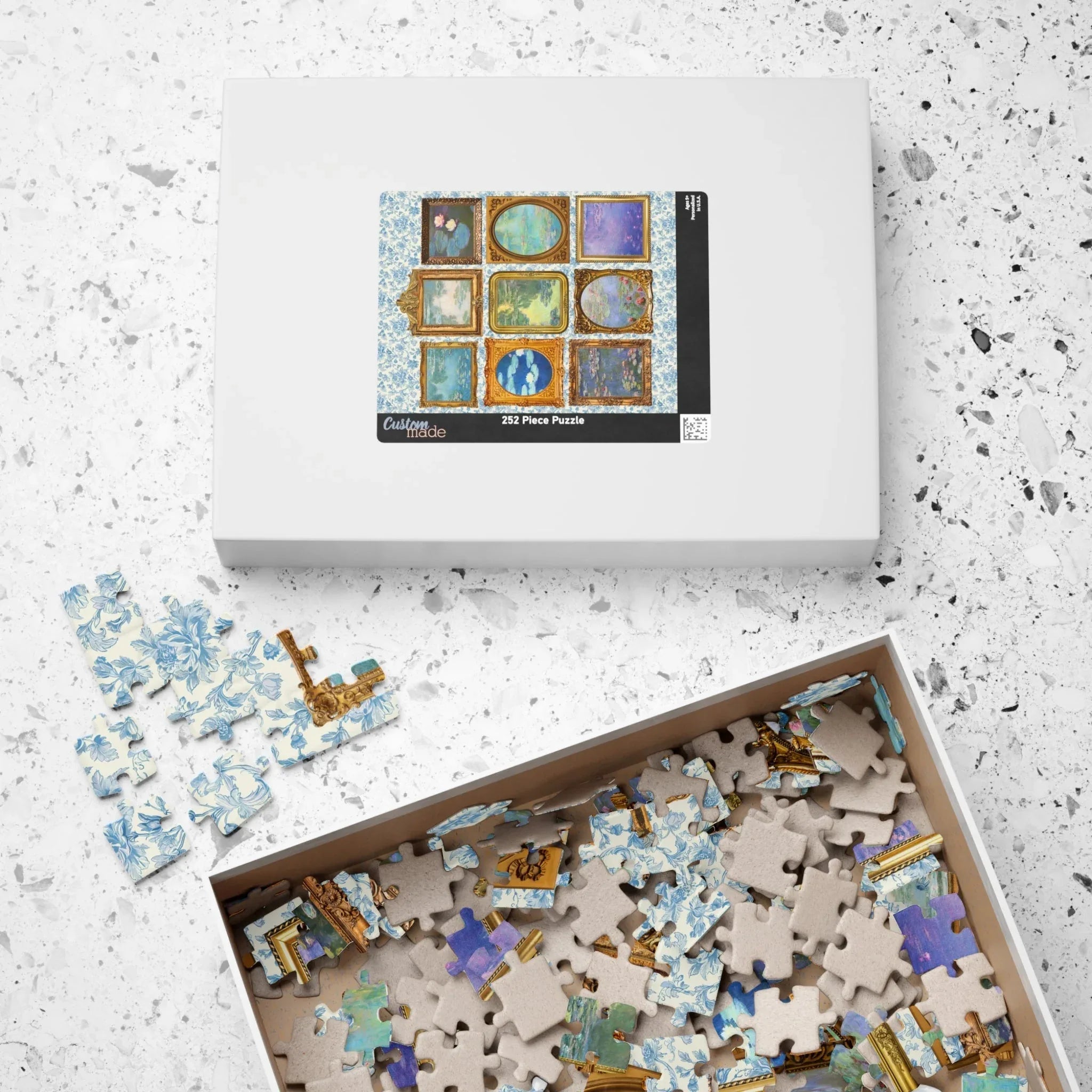 Claude Monet Water Lilies Art History Puzzle - BIG FRENCHIES