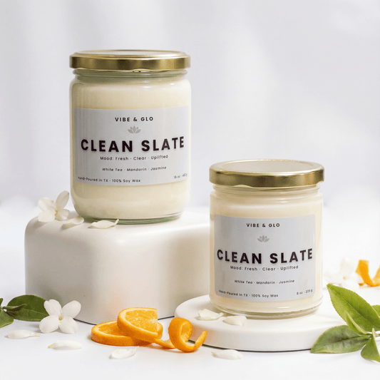 Clean Slate – White Tea & Jasmine Soy Candle - BIG FRENCHIES