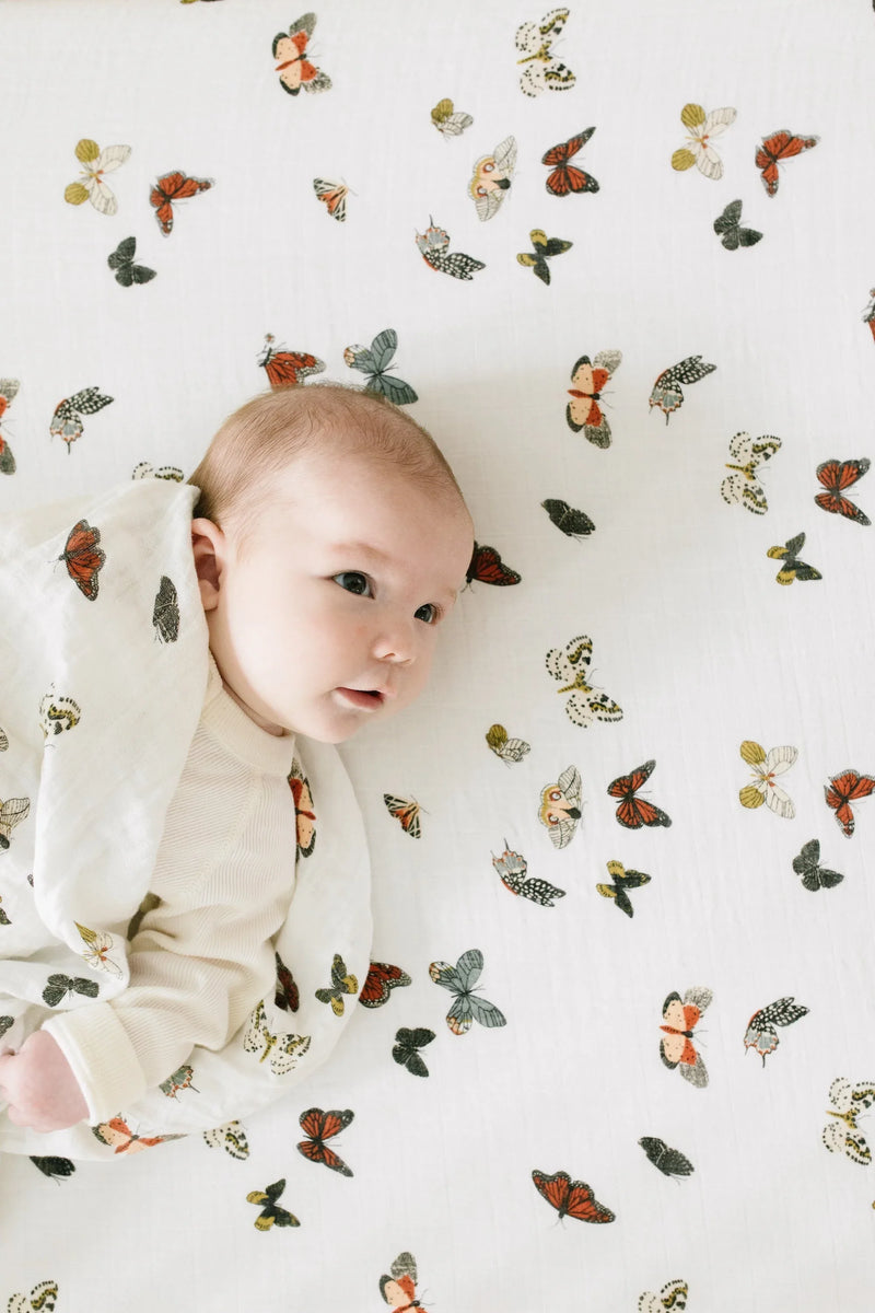Butterfly Migration Crib Sheet - BIG FRENCHIES