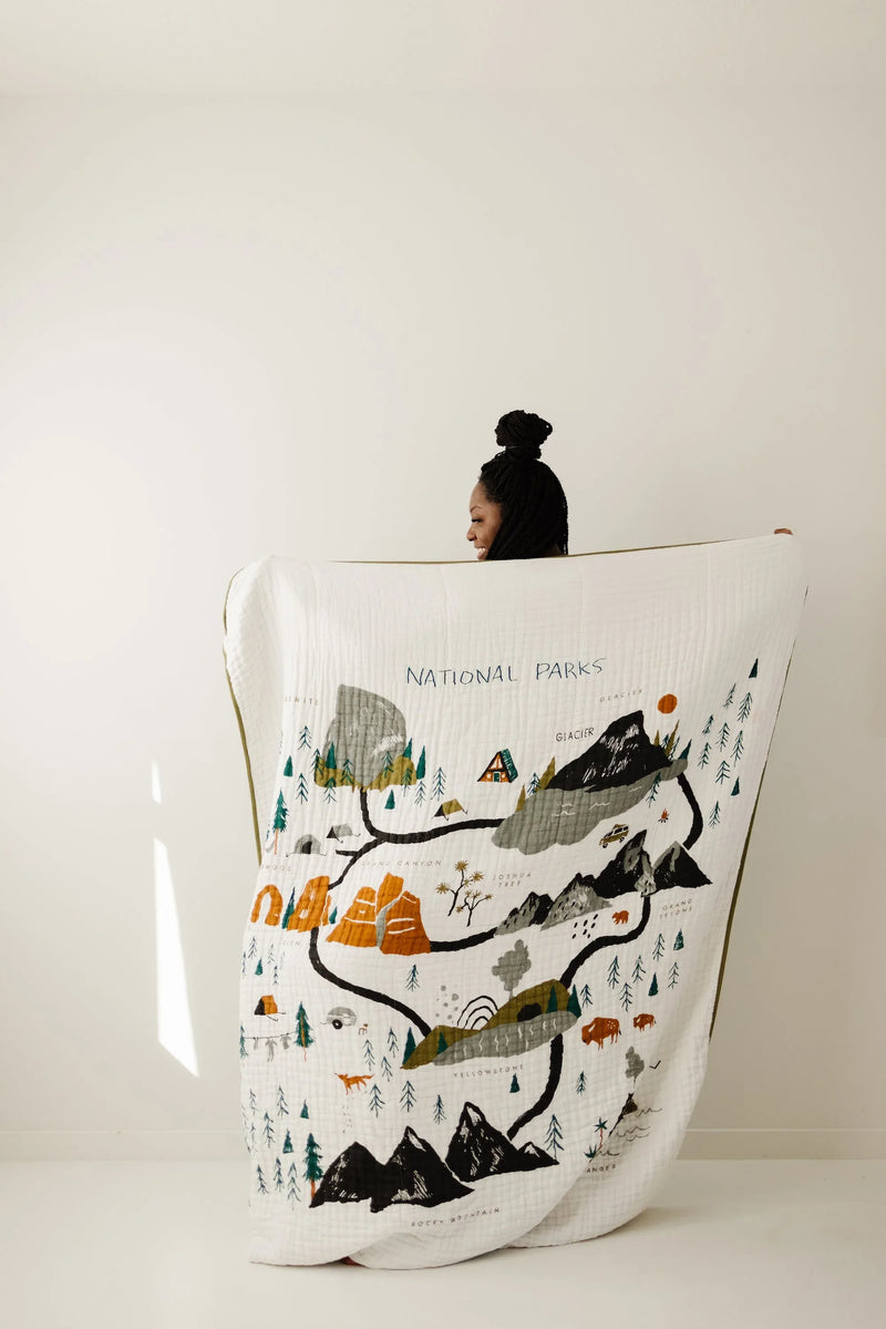 National Parks Throw Blanket - BIG FRENCHIES