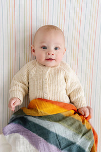 Rainbow Stripe Crib Sheet - BIG FRENCHIES