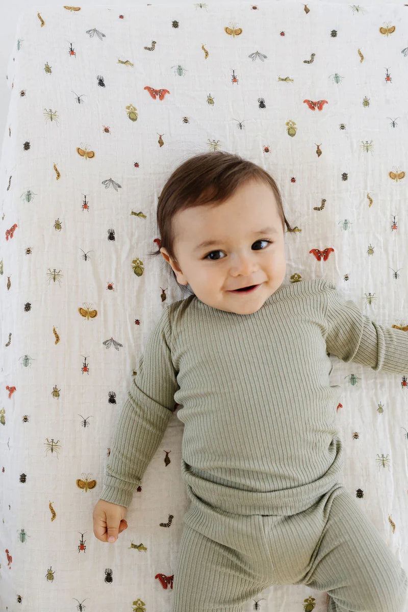 Cutie Crawlies Crib Sheet - BIG FRENCHIES