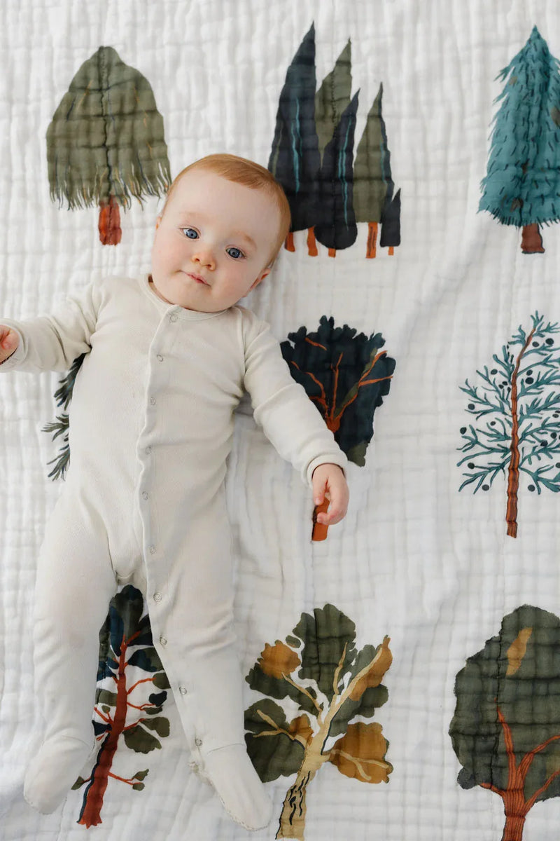 Forest Trees Quilt - BIG FRENCHIES