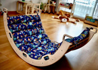 Large Montessori Climbing Arch/Rocker with Pillow Set