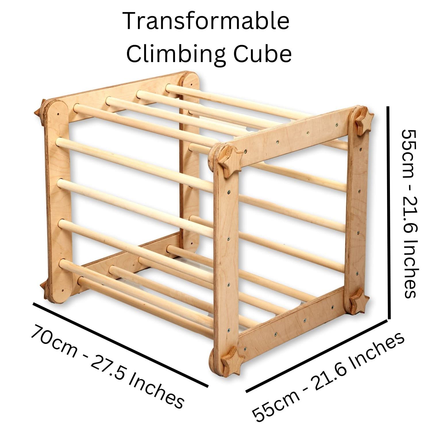 Montessori Climbing Triangle Cube with Reversible Ramp