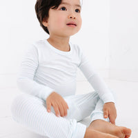 Cloud Stripe Bamboo Toddler Pajama Set - BIG FRENCHIES