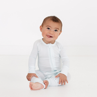 Cloud Stripe Bamboo Sleeper - BIG FRENCHIES
