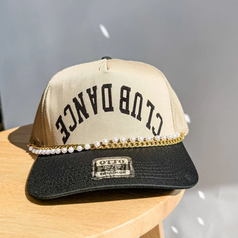 Club Dance - Black/Tan Trucker Hat - BIG FRENCHIES