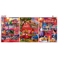 Coca-Cola - 500 Piece Jigsaw Puzzles 3 Pack by Masterpieces Puzzles - BIG FRENCHIES