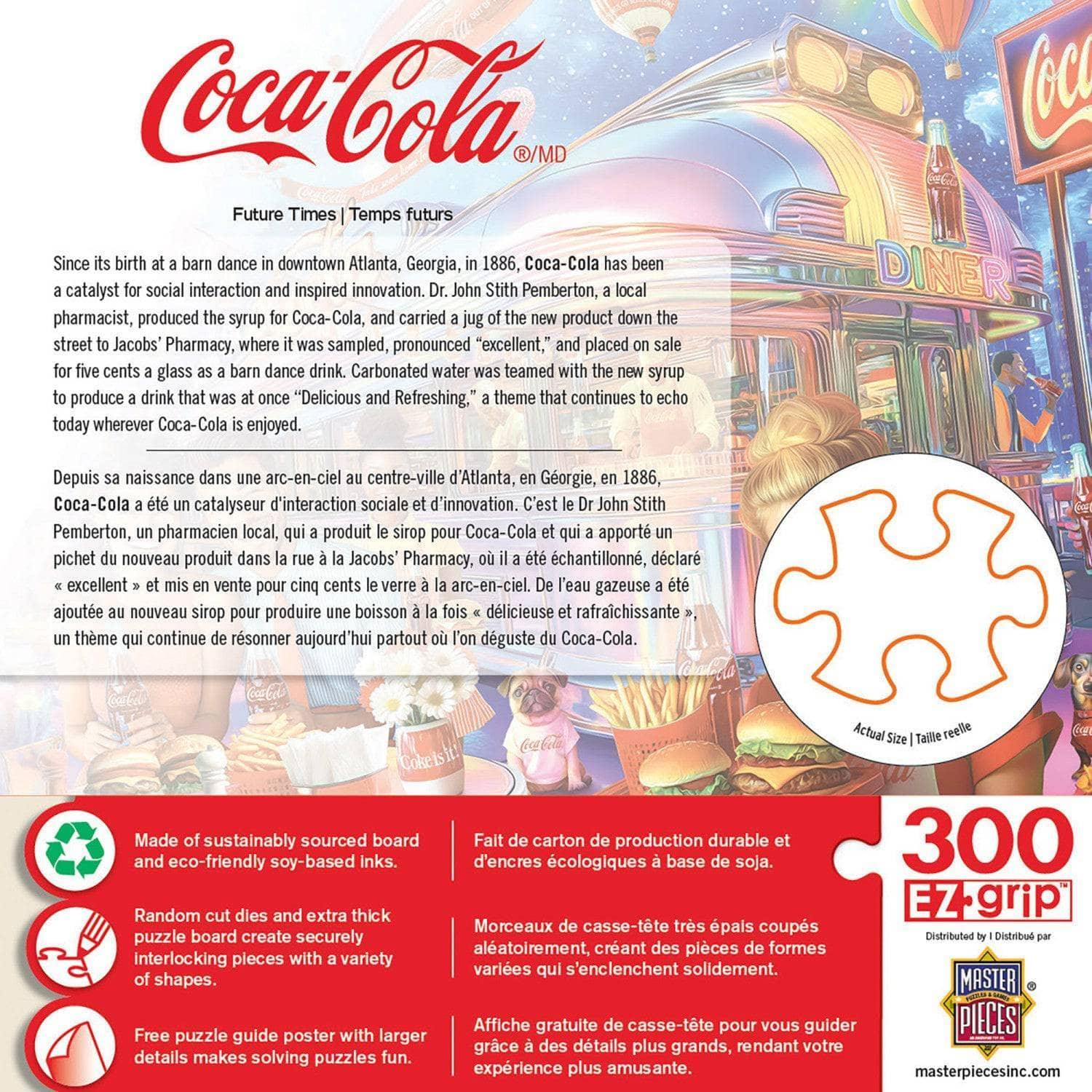 Coca-Cola - Future Times 300 Piece EZ Grip Jigsaw Puzzle | Masterpieces Puzzles - BIG FRENCHIES
