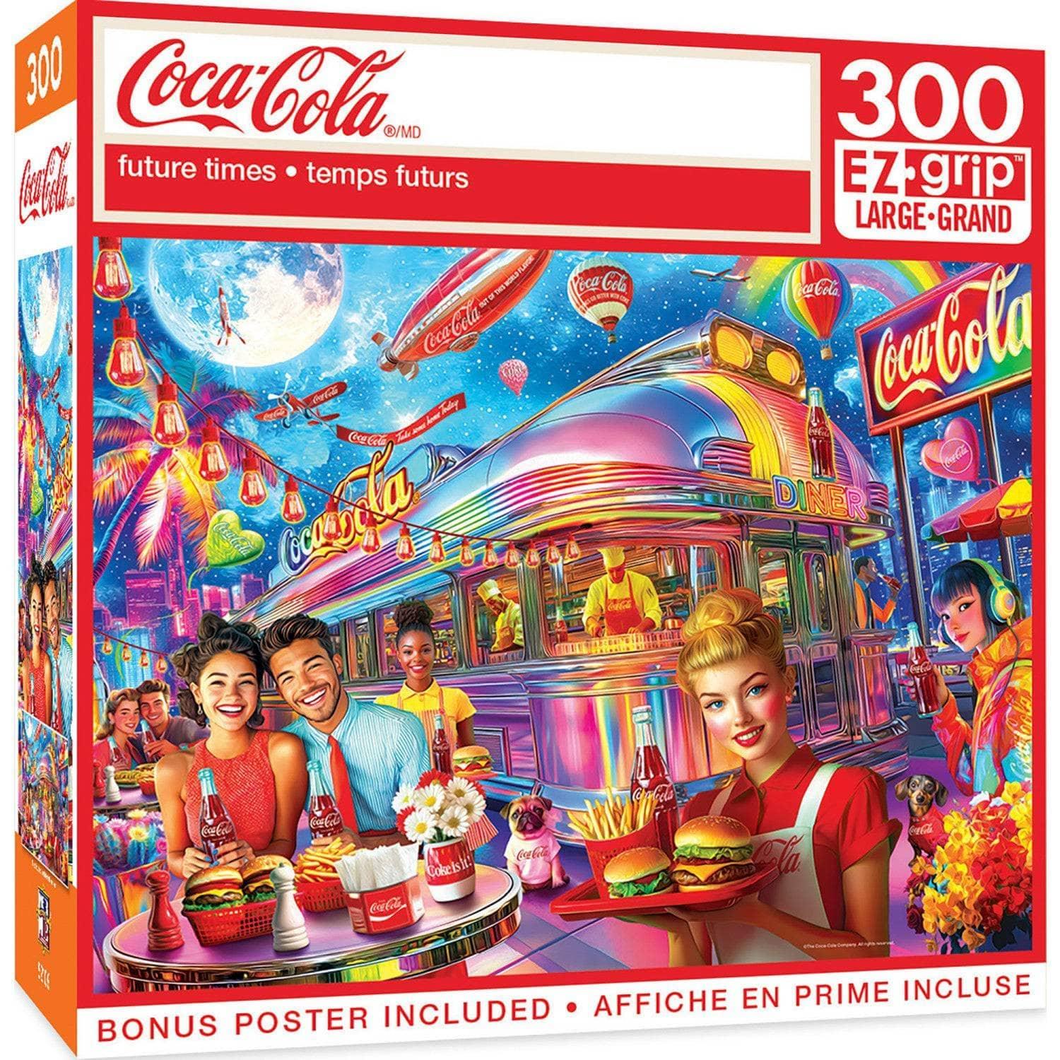 Coca-Cola - Future Times 300 Piece EZ Grip Jigsaw Puzzle | Masterpieces Puzzles - BIG FRENCHIES