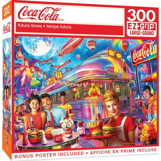 Coca-Cola - Future Times 300 Piece EZ Grip Jigsaw Puzzle | Masterpieces Puzzles - BIG FRENCHIES