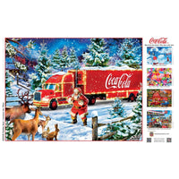 Coca-Cola Holiday Haul 300 Piece EZ Grip Jigsaw Puzzle by Masterpieces Puzzles - BIG FRENCHIES