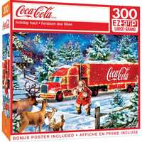 Coca-Cola Holiday Haul 300 Piece EZ Grip Jigsaw Puzzle by Masterpieces Puzzles - BIG FRENCHIES