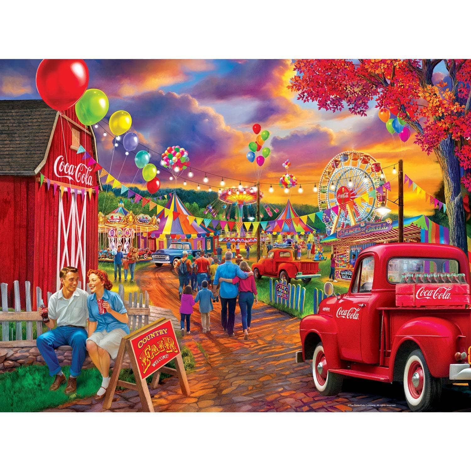 Coca-Cola State Fair 300 Piece Jigsaw Puzzle | Masterpieces Puzzles - BIG FRENCHIES