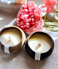 Coconut Wax Candle in Coconut Shell - Eco-Friendly and Sustainable Home Decor