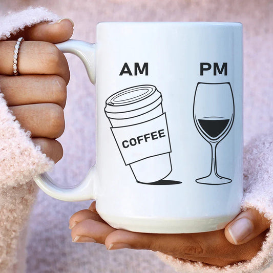 Coffee & Wine Ceramic Mug 15 oz - BIG FRENCHIES