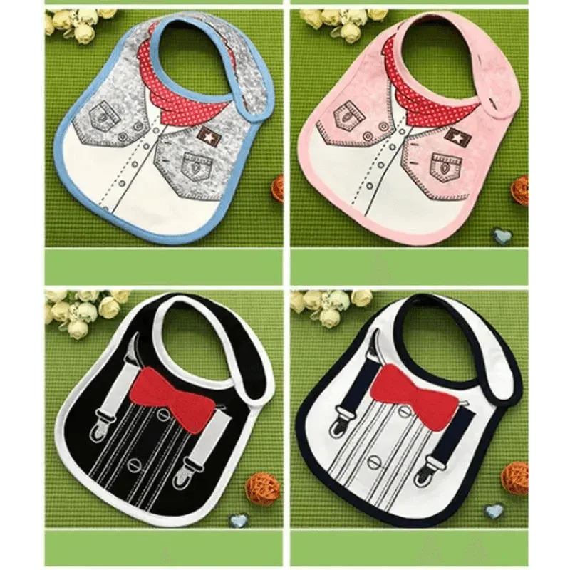Collar Baby Festive Dress Cotton Cute Pattern Bibs for Newborn Boy Girl - BIG FRENCHIES