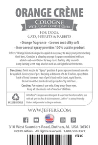 Jeffers Pet Colognes with Coat Conditioner, 16 oz Spray