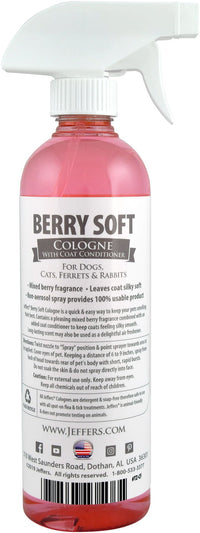 Jeffers Pet Colognes with Coat Conditioner, 16 oz Spray