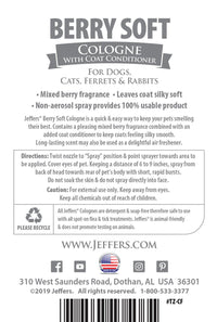 Jeffers Pet Colognes with Coat Conditioner, 16 oz Spray