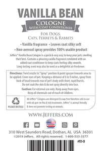 Jeffers Pet Colognes with Coat Conditioner, 16 oz Spray