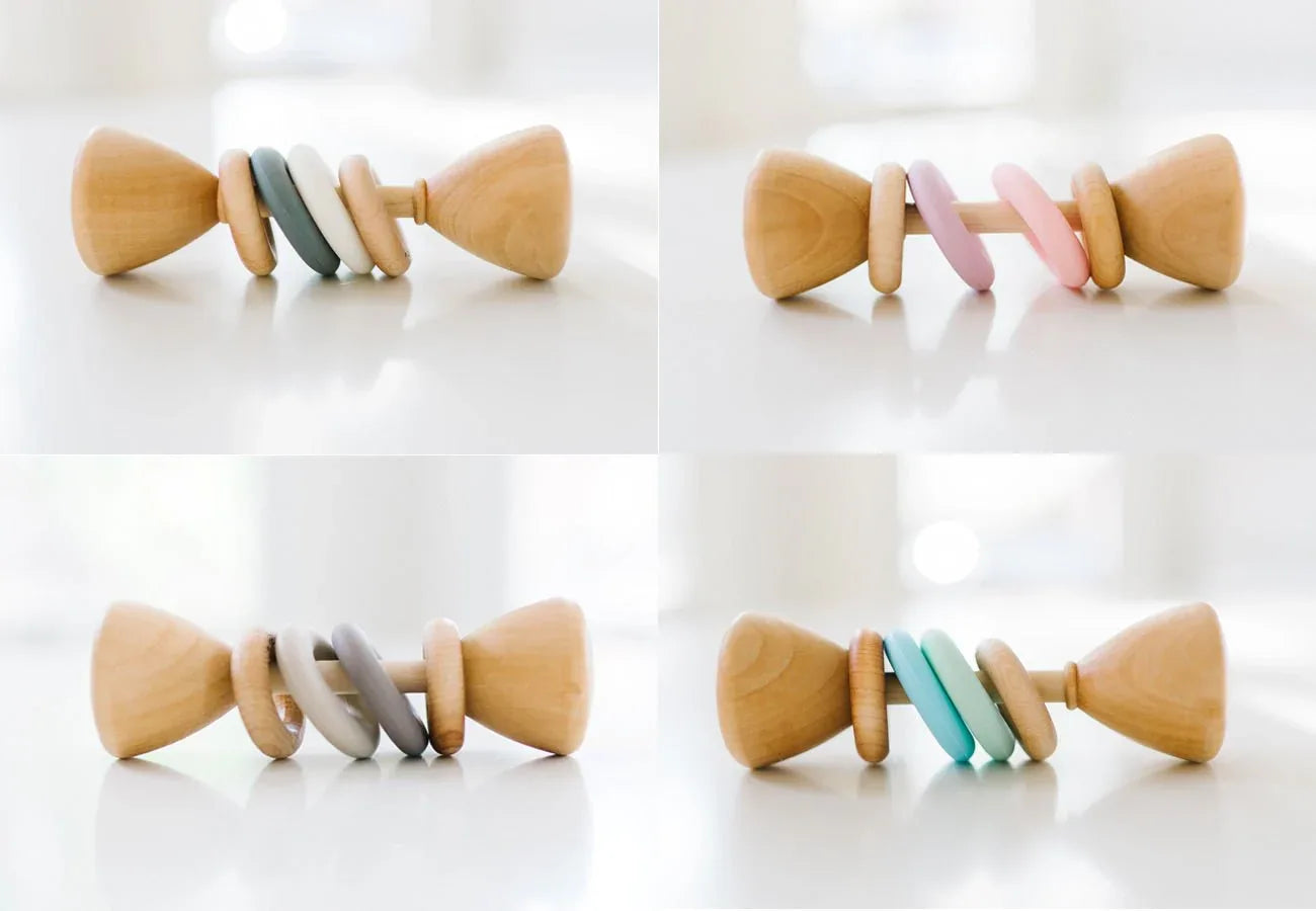 Color Block Classic Baby Rattle - BIG FRENCHIES