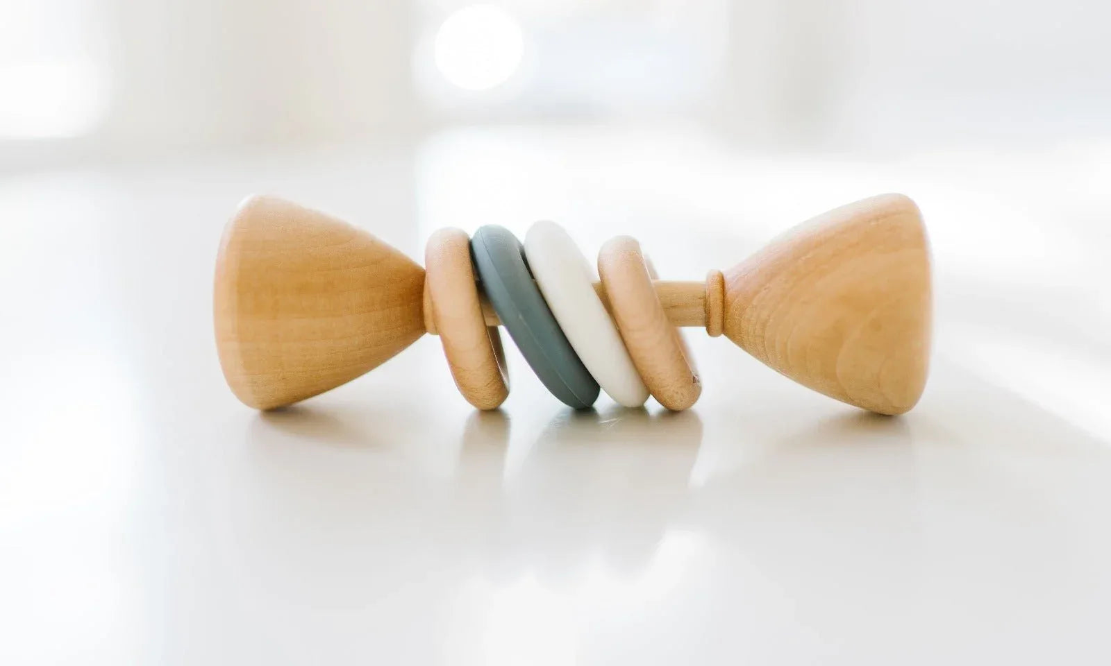 Color Block Classic Baby Rattle - BIG FRENCHIES