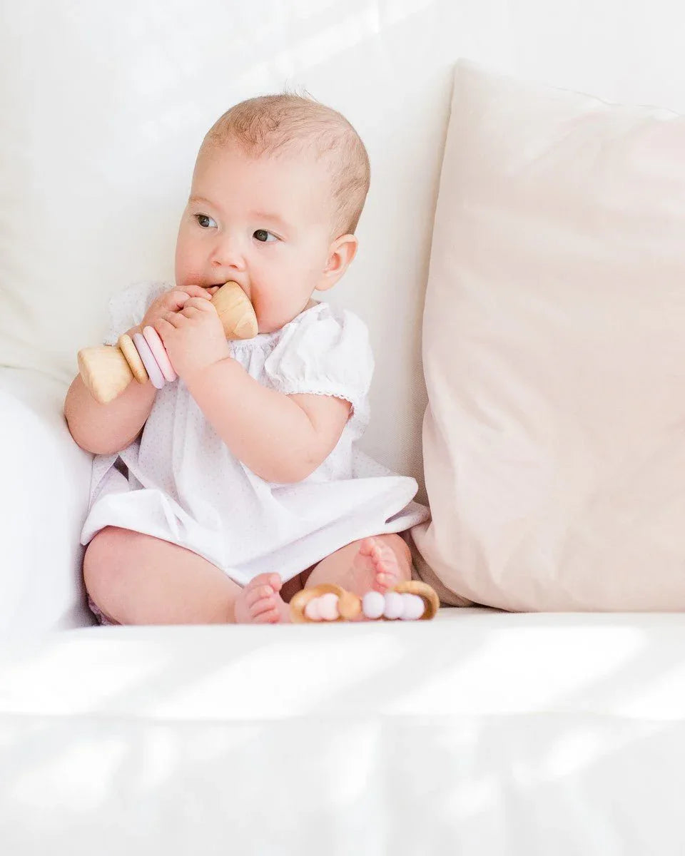 Color Block Classic Baby Rattle - BIG FRENCHIES