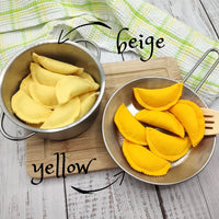 Pasta agnolotti, pierogi, dumplings, vareniki play food - BIG FRENCHIES
