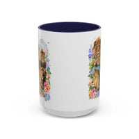 Colorful Big Cat Animal Lover Coffee Mug: Lions in Flowers - BIG FRENCHIES