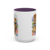 Colorful Big Cat Animal Lover Coffee Mug: Lions in Flowers - BIG FRENCHIES