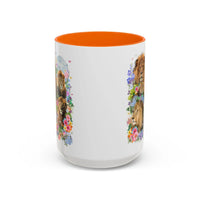Colorful Big Cat Animal Lover Coffee Mug: Lions in Flowers - BIG FRENCHIES