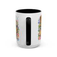 Colorful Big Cat Animal Lover Coffee Mug: Lions in Flowers - BIG FRENCHIES
