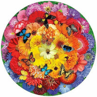 Colorful Bloom 500 Piece Round Jigsaw Puzzle by Springbok Puzzles - BIG FRENCHIES